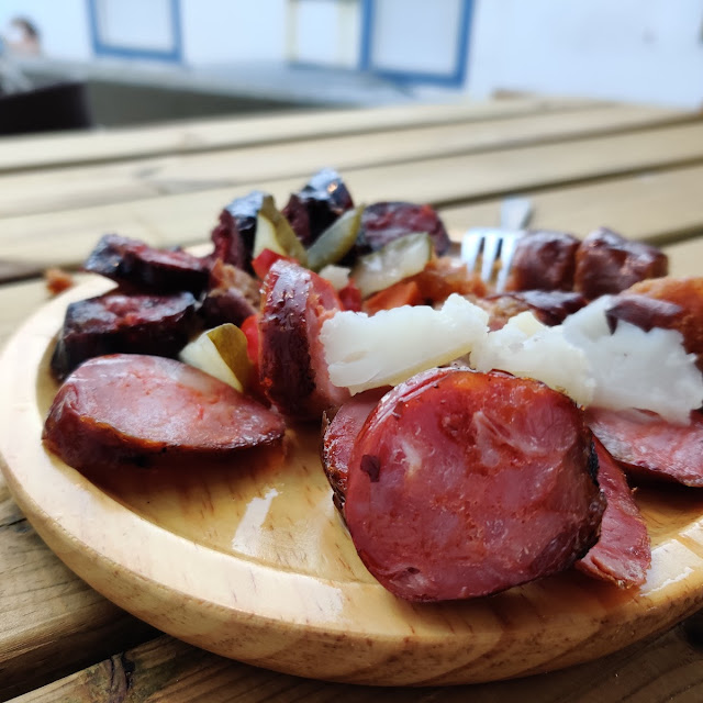 Selection of Roasted Portuguese Smoked Sausages