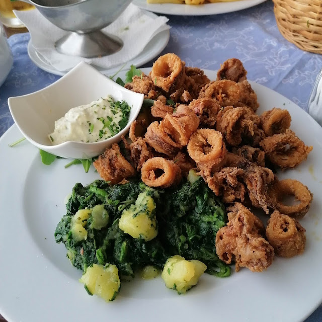 Grilled Squid with Chard