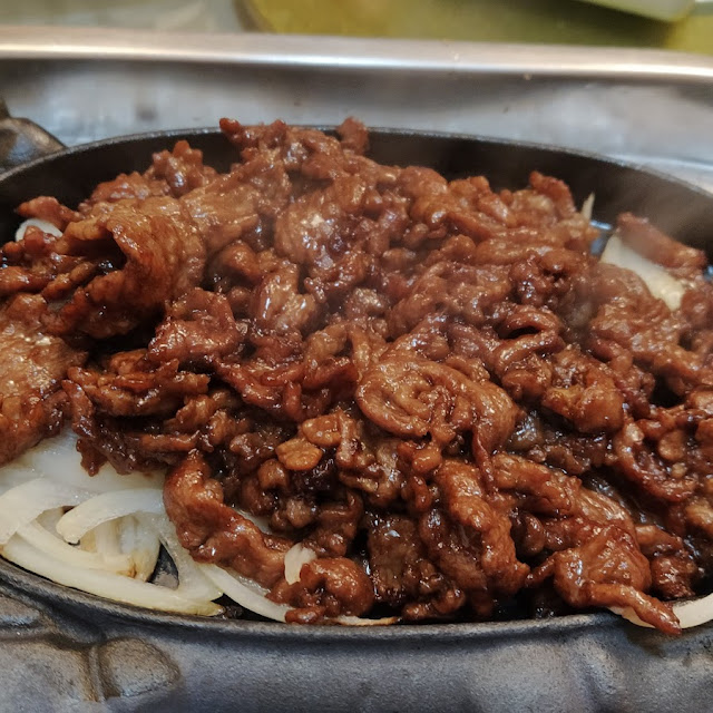Beef on Hot Plate