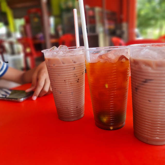 Iced Milo and Iced Lemon Tea