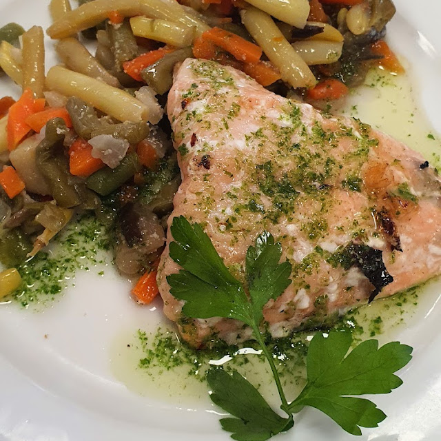 Salmón Con Verduras