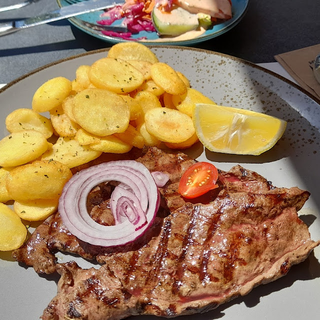 Gegrillte Leber Mit Kartoffeln