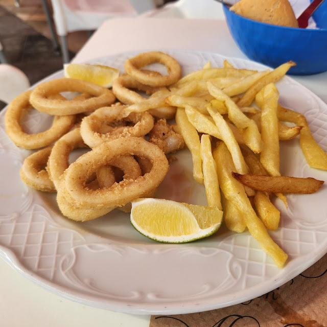 Fried Calamari with Fries