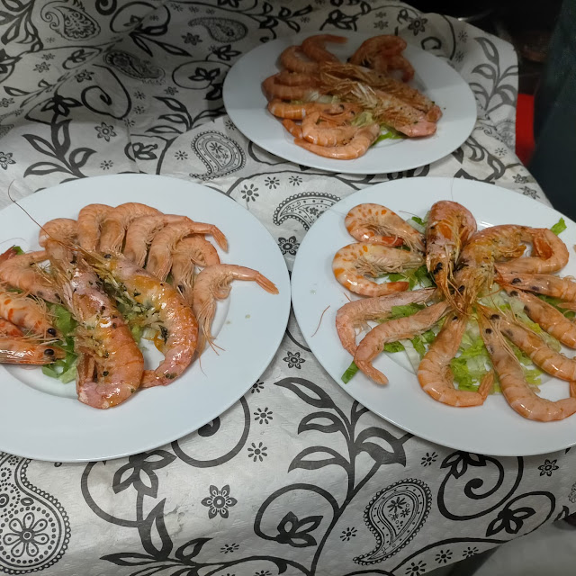 Gambas Y Gambon Al Horno