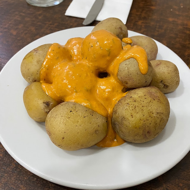 Canary Wrinkled Potatoes with Mojo Sauce
