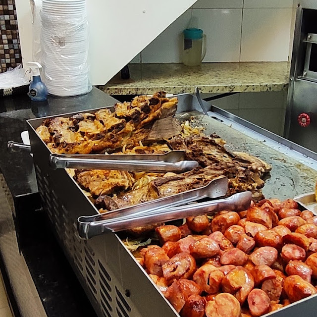 Churrasco de Costela Bovina E de Carneiro