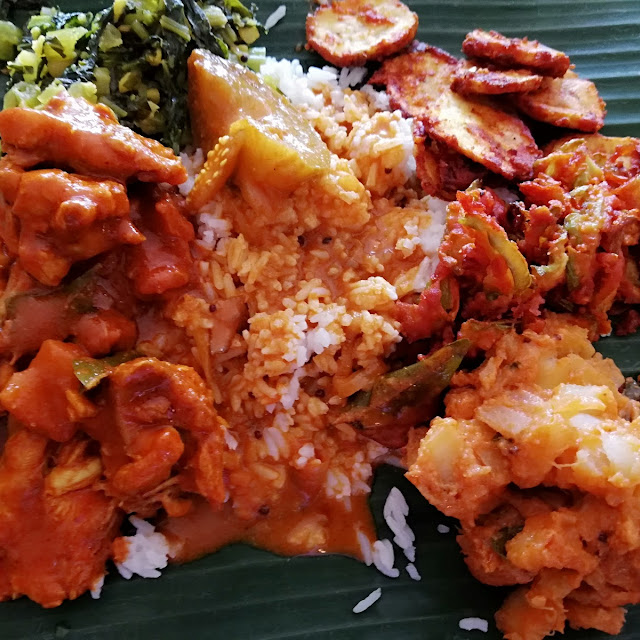 Banana Leaf Rice Mutton Set