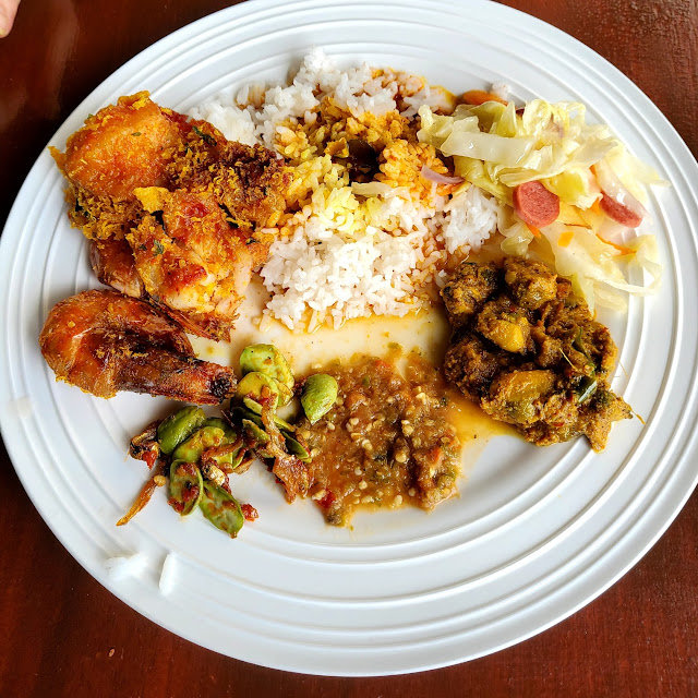 Nasi Udang Daging Sayur Labu