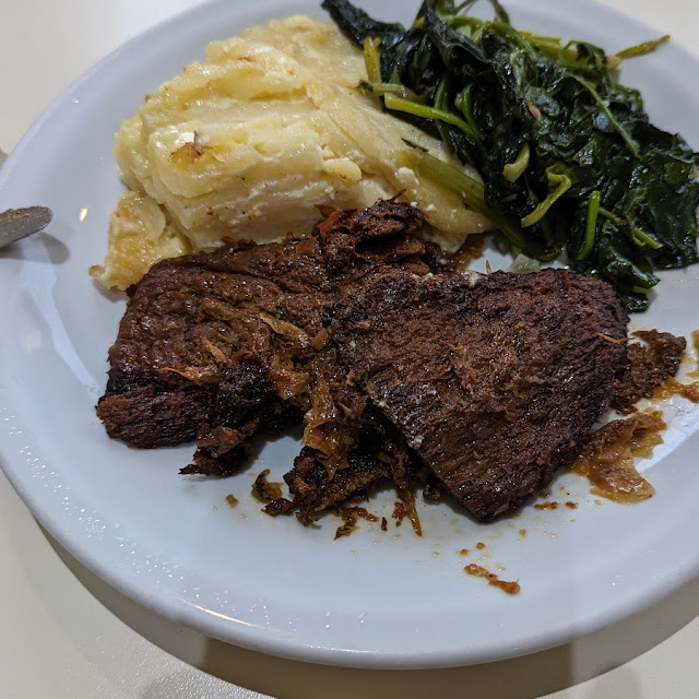 Seitan with Potato and Spinach