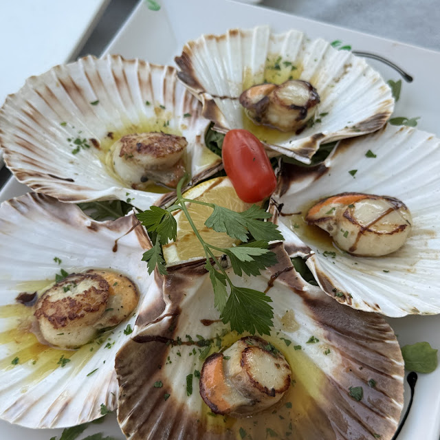 Scallops with Garlic Sauce