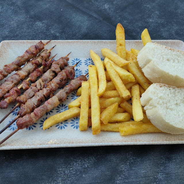 Schaffleisch-spieße