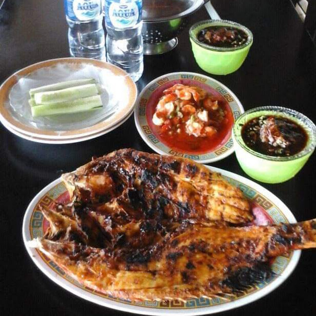 Ikan Bakar Kakap Merah Udang Saos Tiram