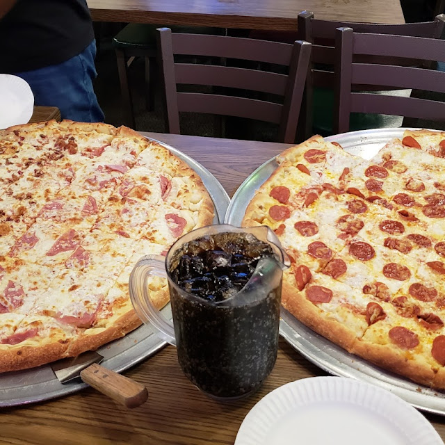 Bacon & Ham Half and Half Then a Complete Pepperoni