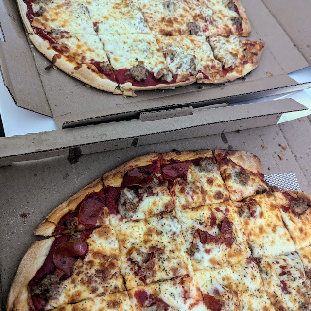 Sausage and Pepperoni Pizza