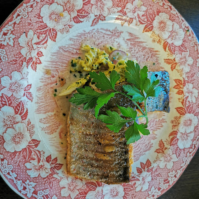 Gegrilltes Bachsaiblingsfilet
