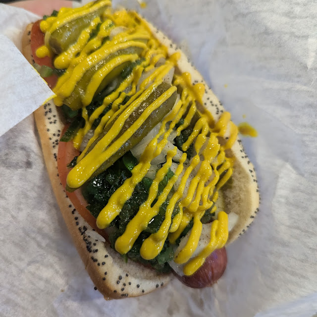 Try Our Chicago Style Hot Dog and IPA Beer