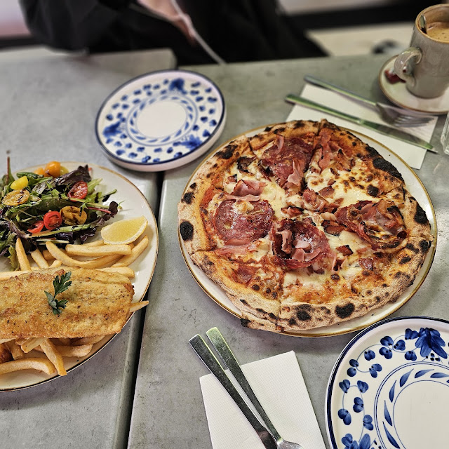 Rustic Pizza Margherita Fish and Chips