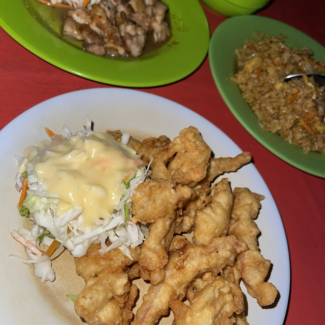 Ebi Tempura Chicken Yakiniku Salad