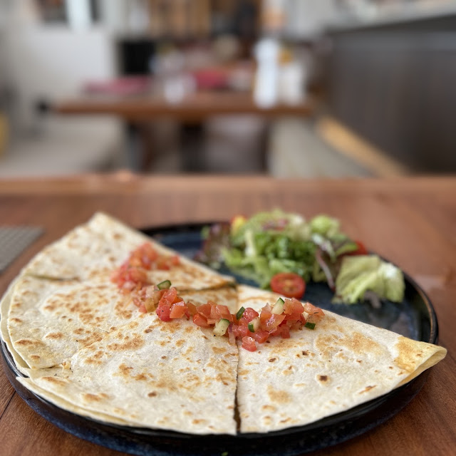 Quesadilla with Fresh Side Salad