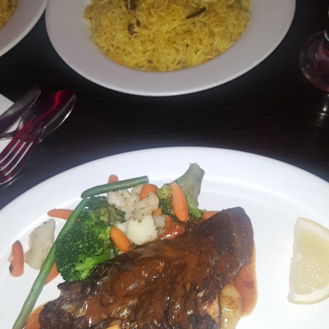 Lamb Shank with Rice