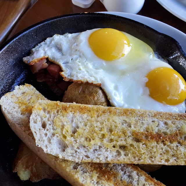 Pork Steak and Eggs