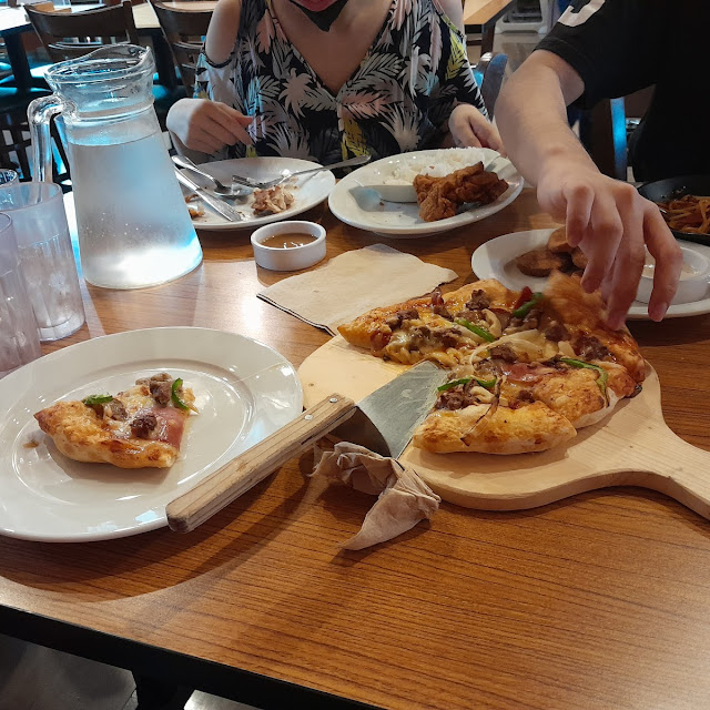 Pizza Fried Chicken and Pasta