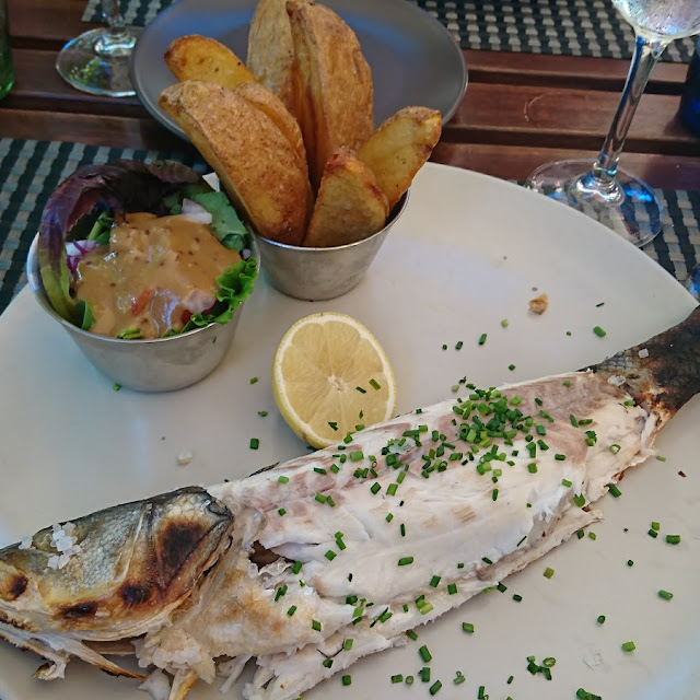 Sea Bass and Chips and Salsa