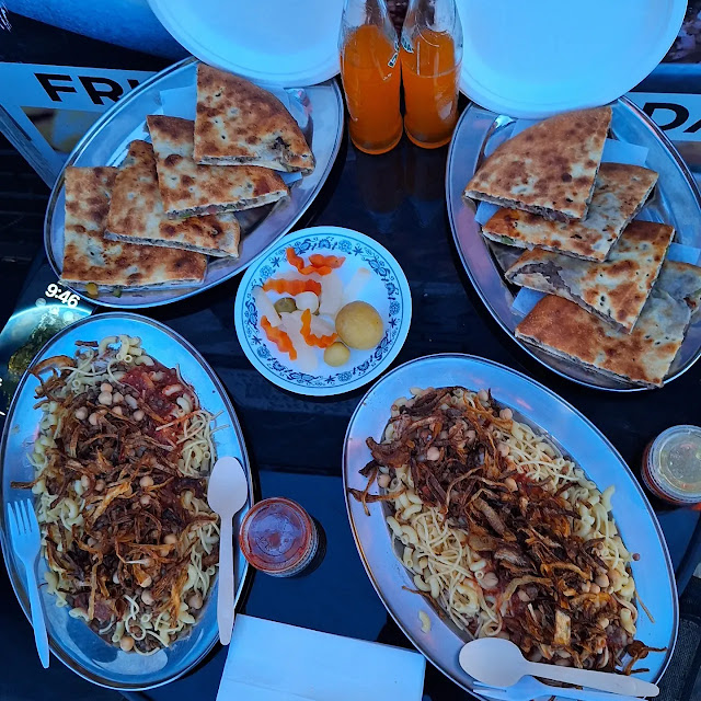 Koshary Plate and Hawawshi