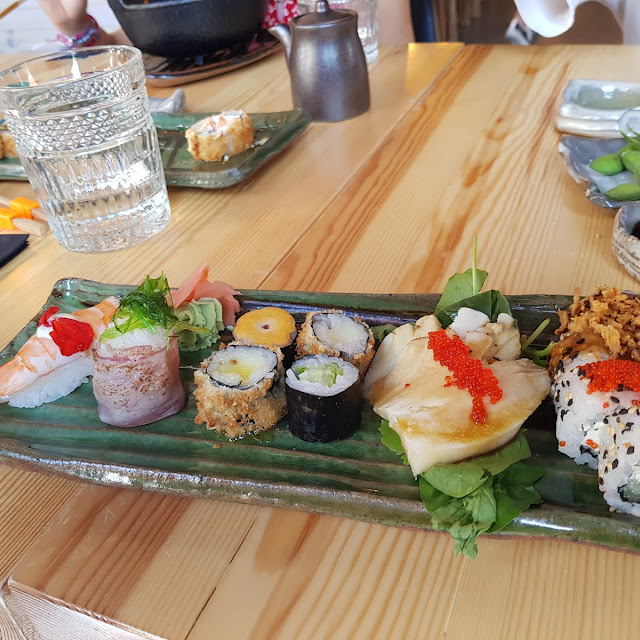 Sushi Variado del Menú del Día