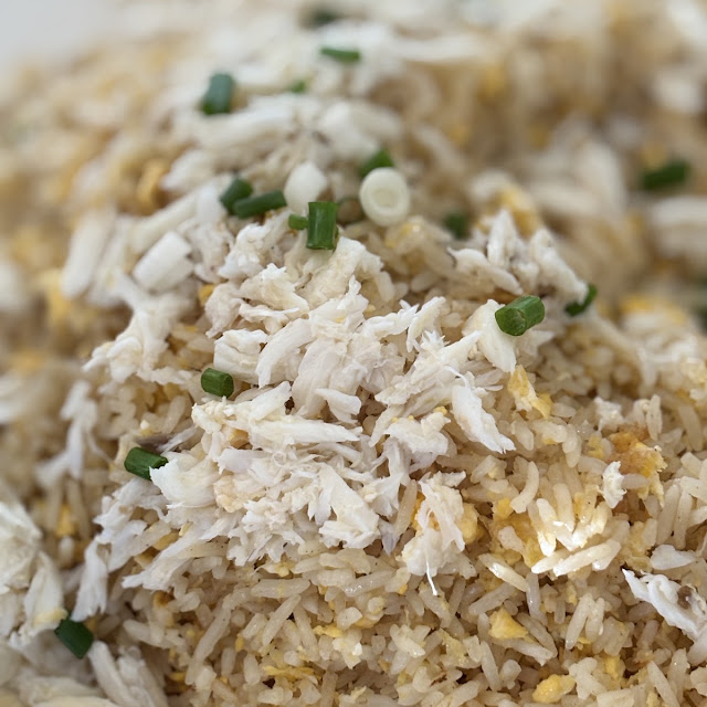 Fried Crab Meat and Spring Onion