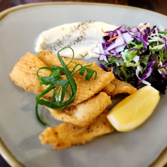 Barramundi w Chips & Salad