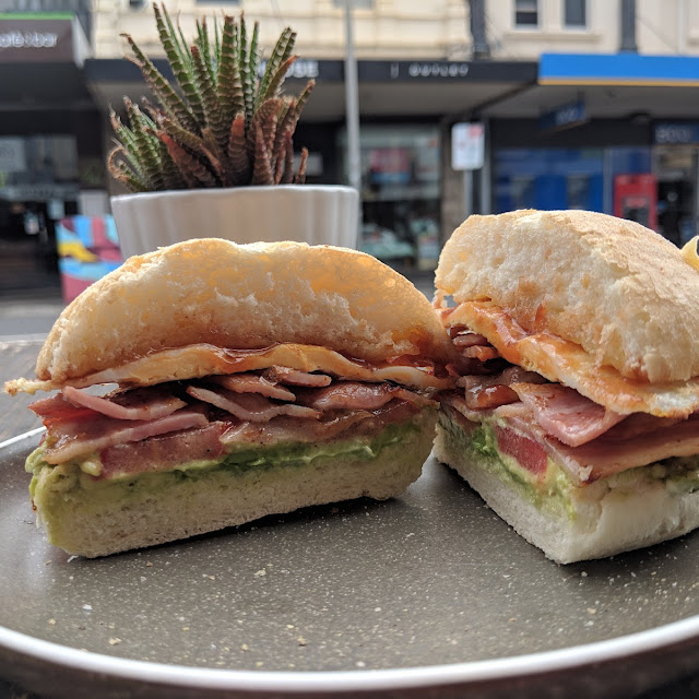 Double Egg and Bacon Roll