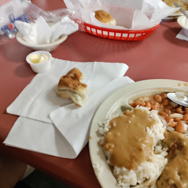 Country Style Steak and Rice with Pinto Beans