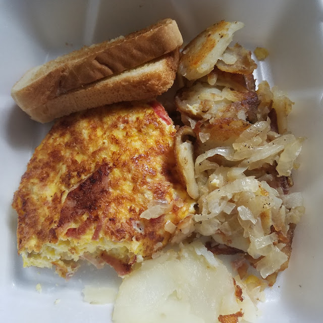 Western Omelet w Home Fries and Toast