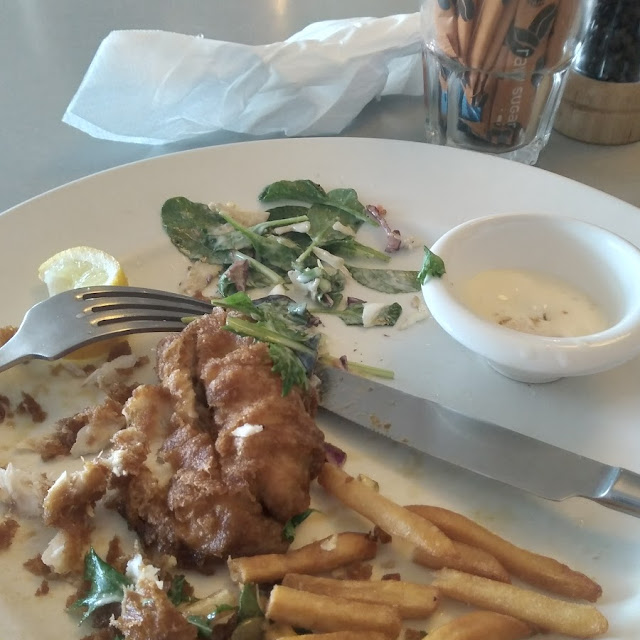 Fish and Chips and Salad