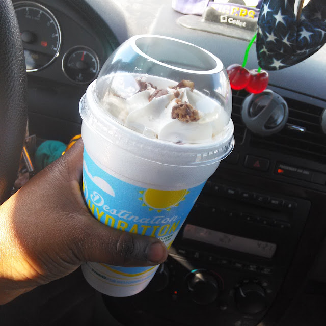 Turtle Pecan Mixed with Snickers Blast