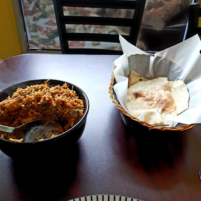 Prawn Biriyani with Naan Bread