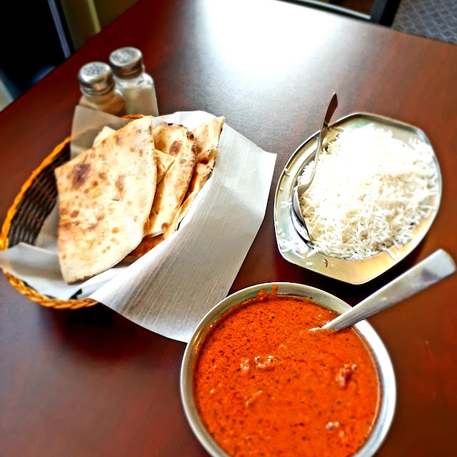Butter Chicken Rice Naan