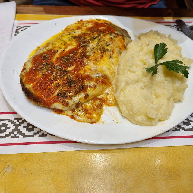 Milanesa Napolitana Con Puré de Papa