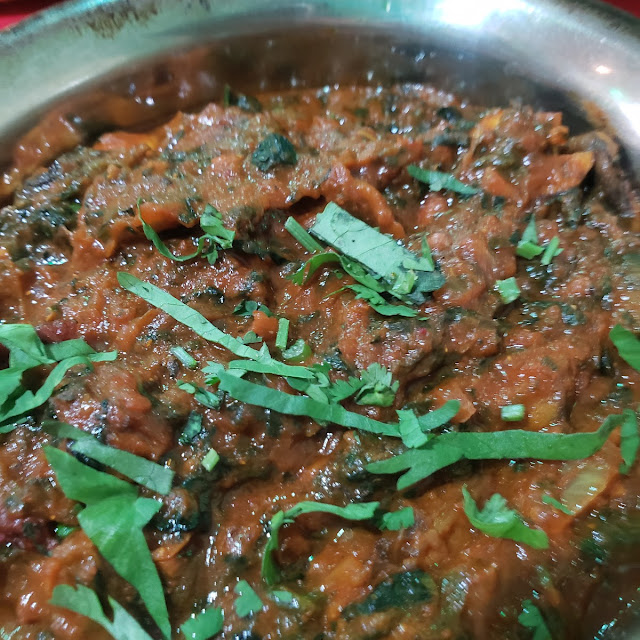 Mushroom Spinach Balti