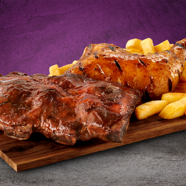 New Steers Beef Ribs & Chips Meal
