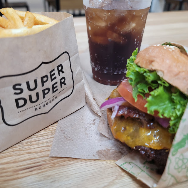Double Super Burger and Fries