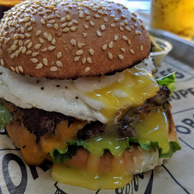 Super Burger with Fried Egg