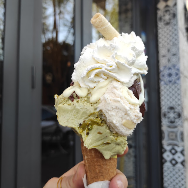 Gelato Pistachio And Chocolate