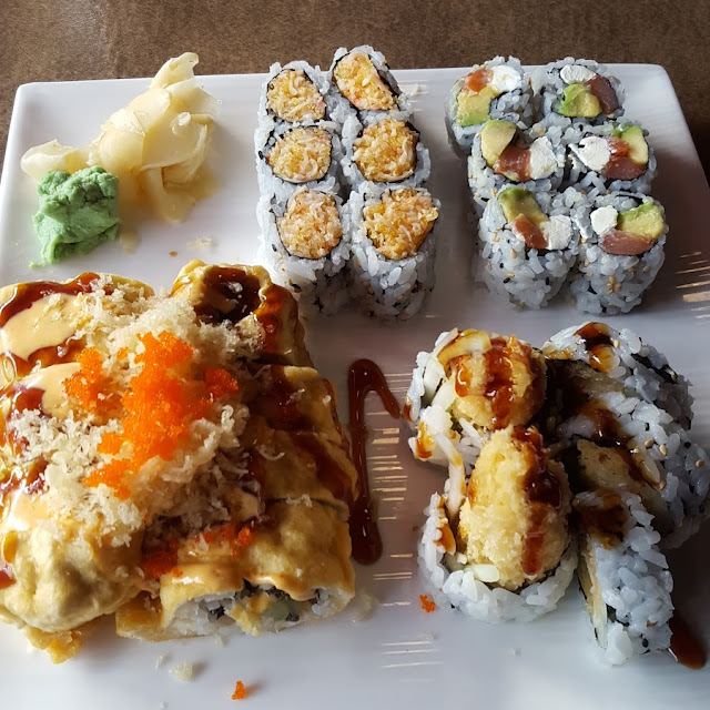 Spicy Crab Philly Roll Crispy California and Chicken Tempura Roll