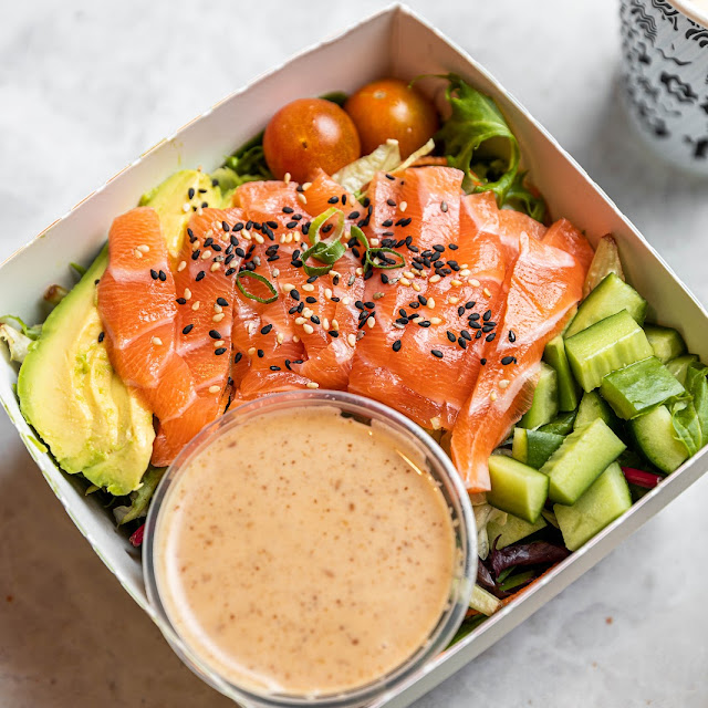 Fresh Salmon Salad Box