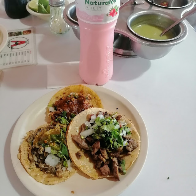 Tacos de Arrachera Cabeza Y Pastor