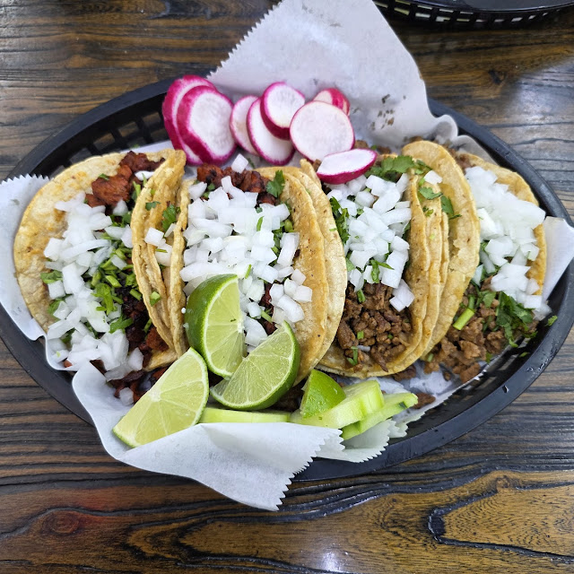 Tacos De Campechano - Steak & Mexican Sausage