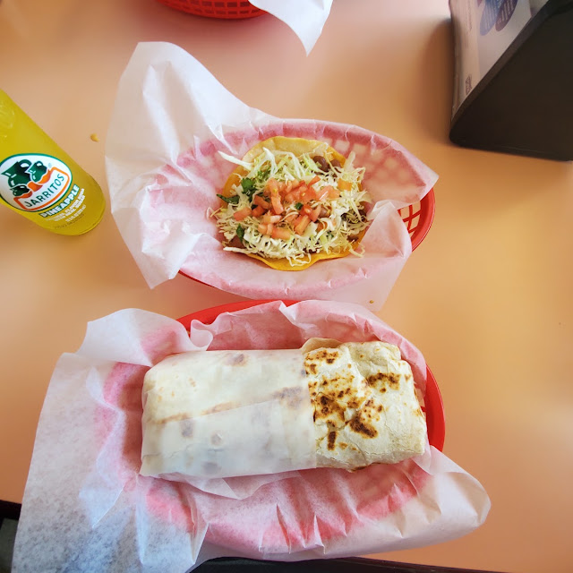 Veggie Burrito and Veggie Quesadilla