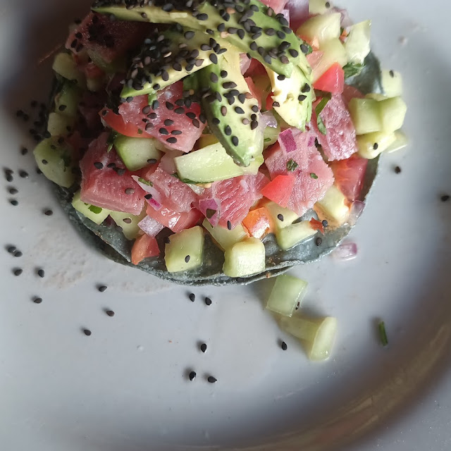 Tostada de Ceviche de Atun
